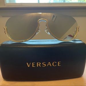Versace gold mirrored Sunglasses